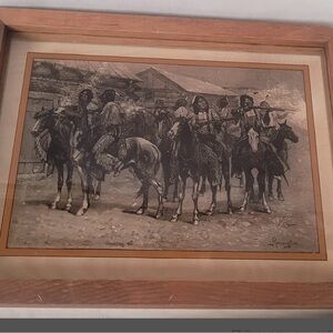 Framed Western Art Print